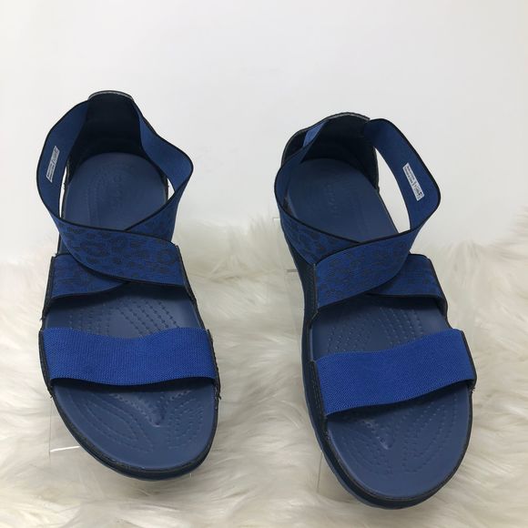 crocs elastic strap sandals